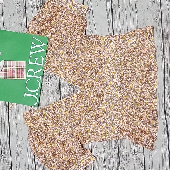 NWT J Crew Puff Sleeve Blouse, Size 14 - Picture 6 of 16